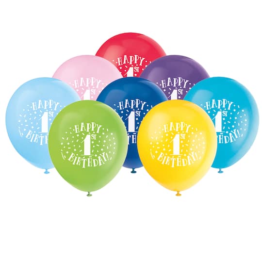 Happy First Birthday Balloons 1st Birthday Party Decorations